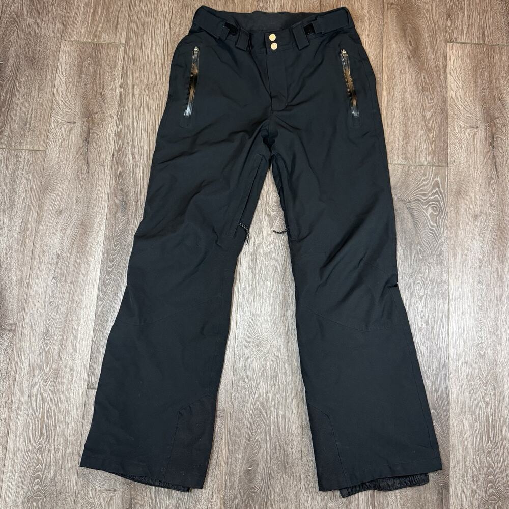 Columbia Snow Pants Mens Small Black Omni Heat Insulated Ski Snowboard